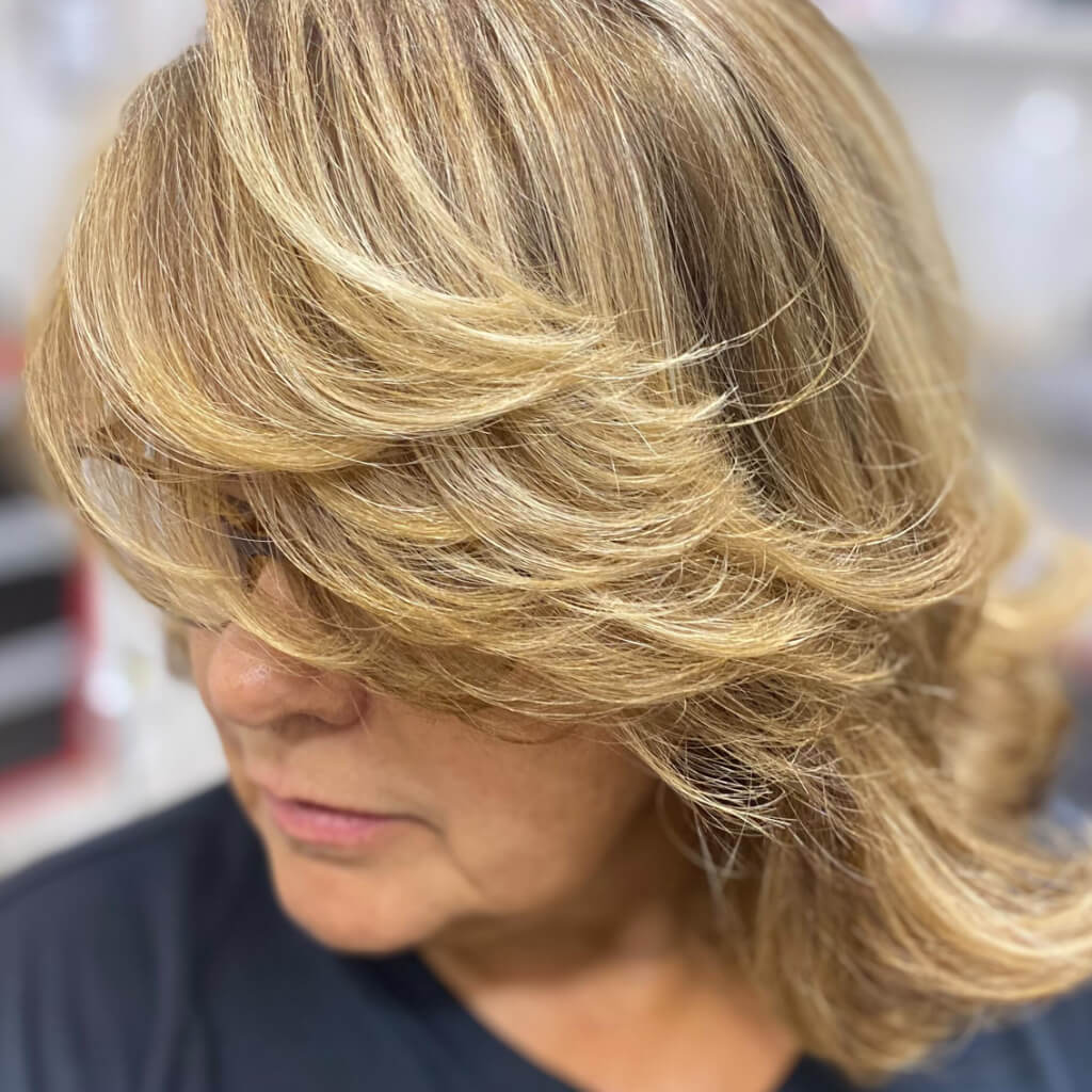 Resultado de mechas realizado na Renove
